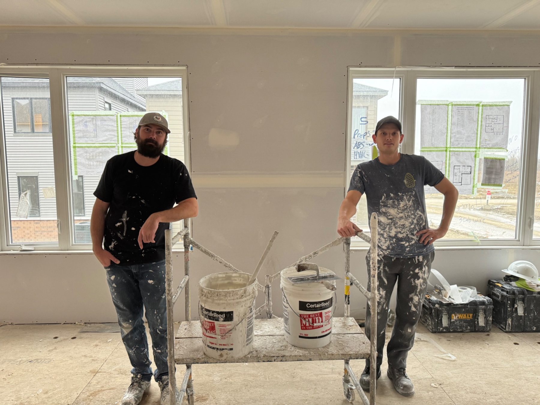 Ottawa Drywall Guys crew on site